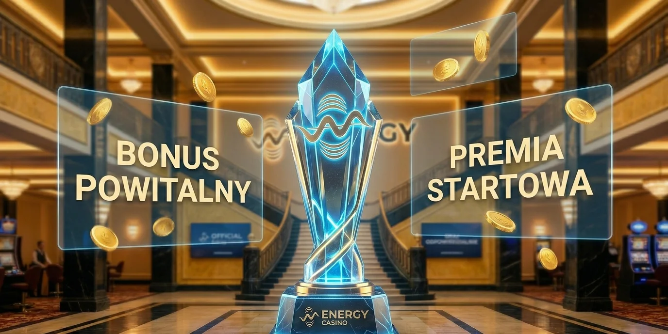 Trofeum bonusowe Energy Casino — symbol pakietu nagród