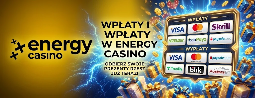 Wpłaty i wypłaty w Energy Casino