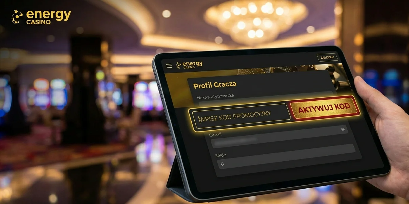 Aktywacja kodu promocyjnego w panelu Energy Casino
